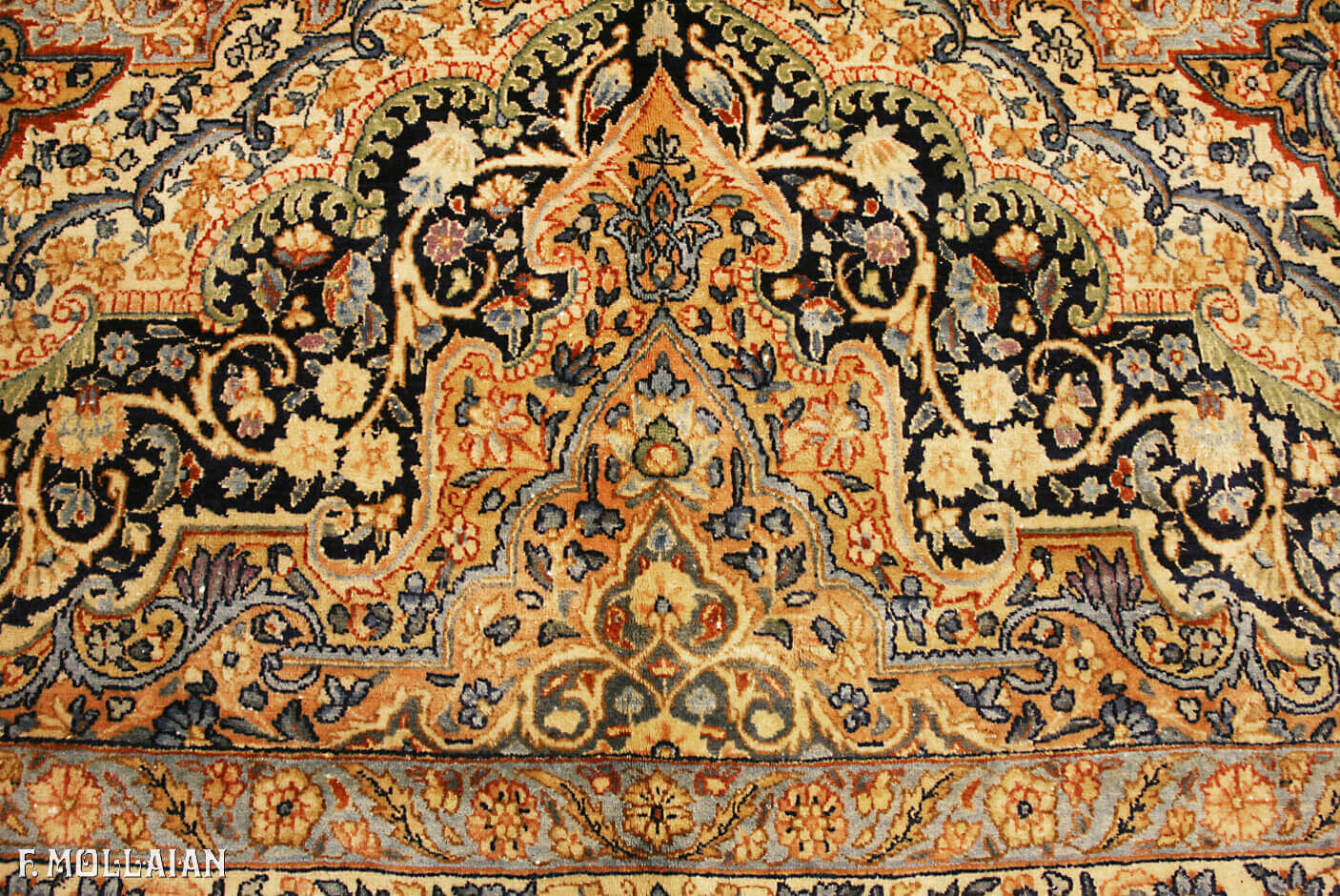 A Very Larg Antique Persian Kerman Carpet n°:28636182